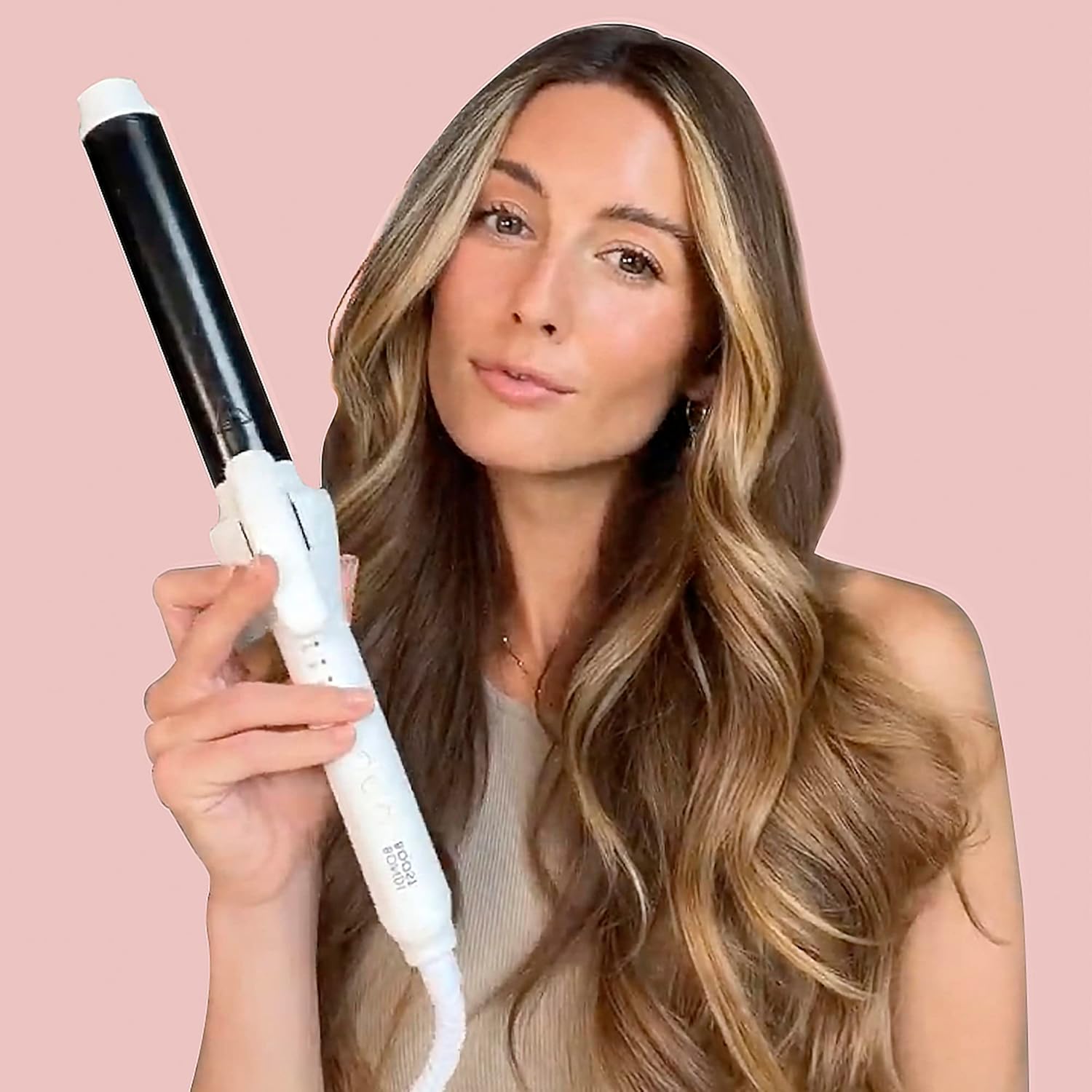 Bondiboost Clever Curler Curling Iron, 1.25 Inch Barrel For Beautiful & Natural Looking Waves/Curls, Infrared Heating + 360 Swivel Cord + 4 Heat Options & Quick Heat-Up, Includes Heat Styling Glove : Beauty & Personal Care