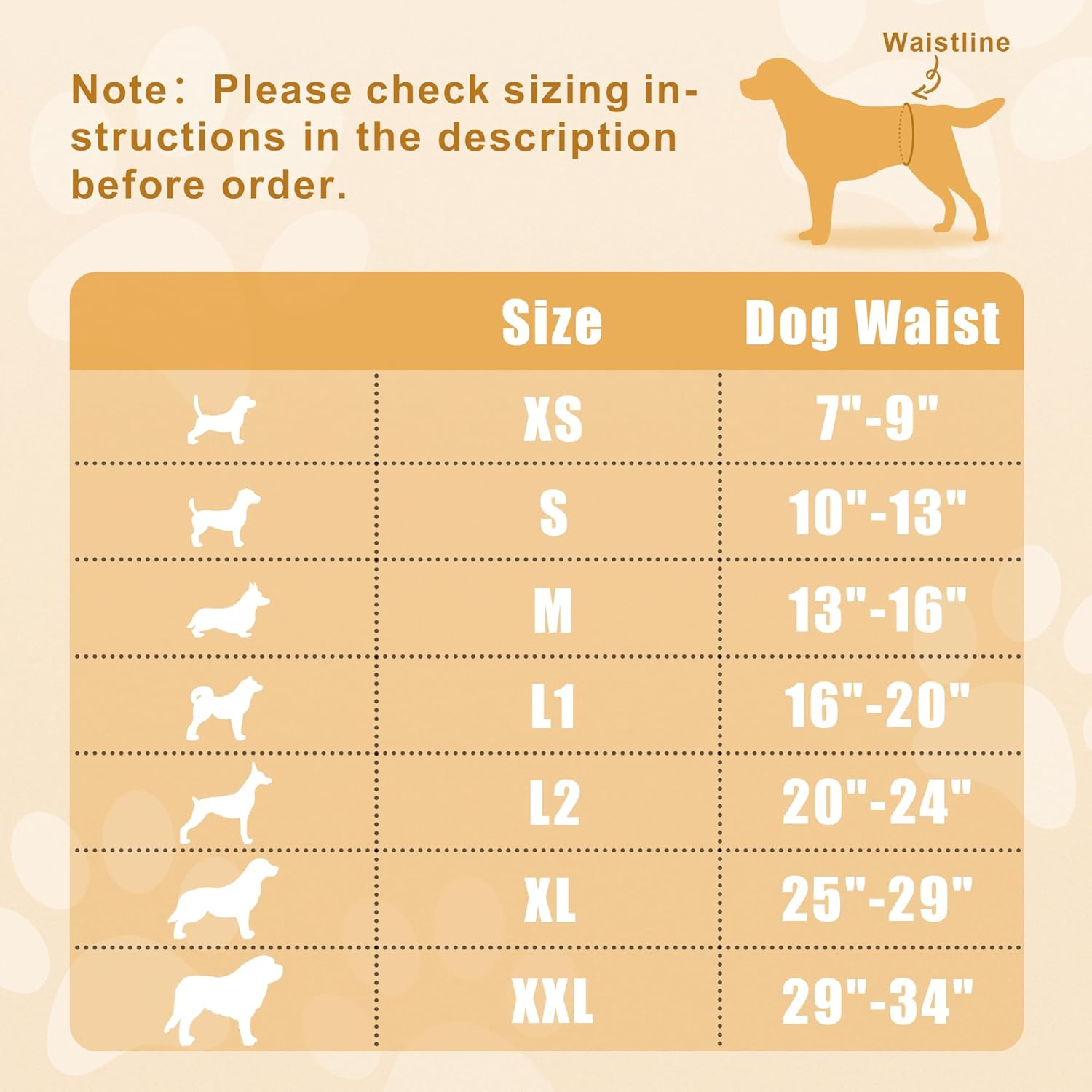 Teamoy Reusable Wrap Diapers For Male Dogs, Washable Puppy Belly Band Pack Of 3 (Xs, 7"-9" Waist, Orange+ Denim+ Fat Smile)