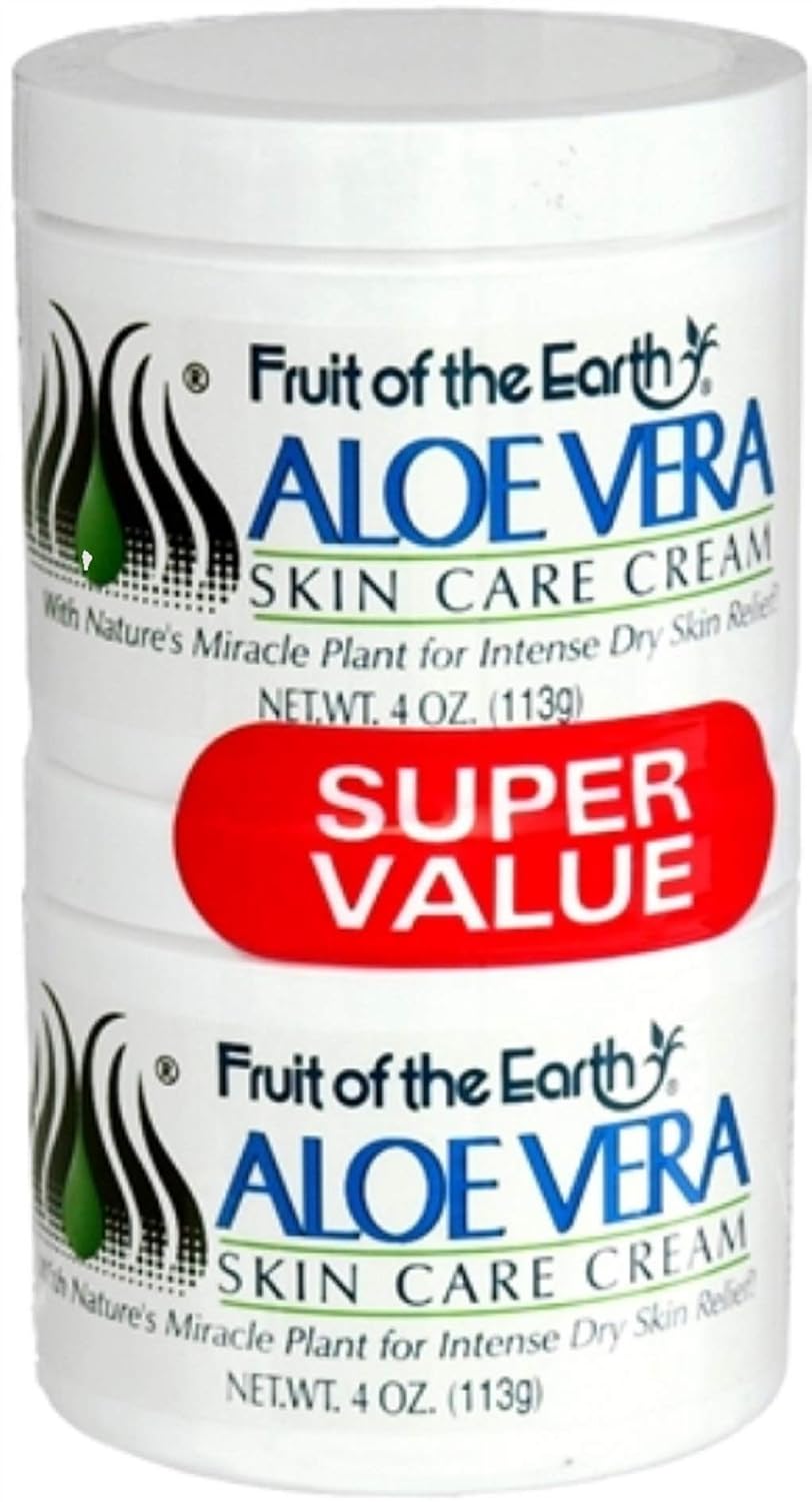 Fruit Of The Earth Aloe Vera Cream - 4Oz Each X 2 Pieces