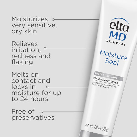 Eltamd Moisture Seal Dry Skin Face Moisturizer, Body And Face Moisturizer For Sensitive Skin, 2.8 Oz Tube