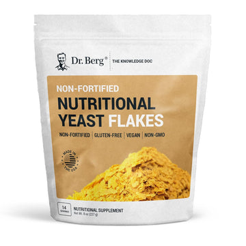 Dr. Berg Premium Nutritional Yeast akes - Delicious Non-Fortified Nutritional Yeast with Naturally Occurring B Vitamins - 8