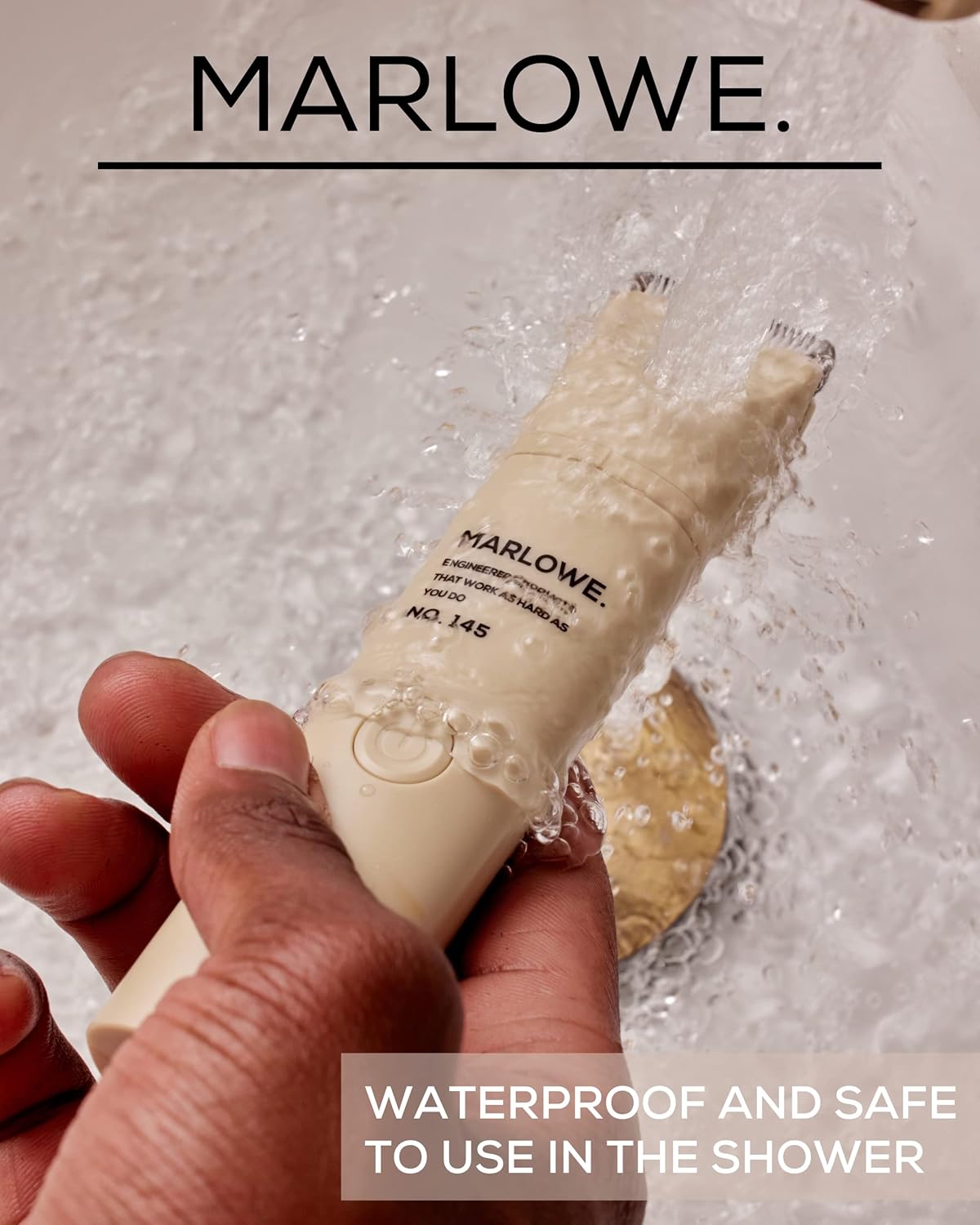 Marlowe. No. 145 Body Hair Trimmer For Men, Forest Black, Lightweight Waterproof Personal Groomer, Ceramic Blades, Adjustable Comb Lengths & Rechargeable Battery For Head To Toe Male Grooming : Beauty & Personal Care