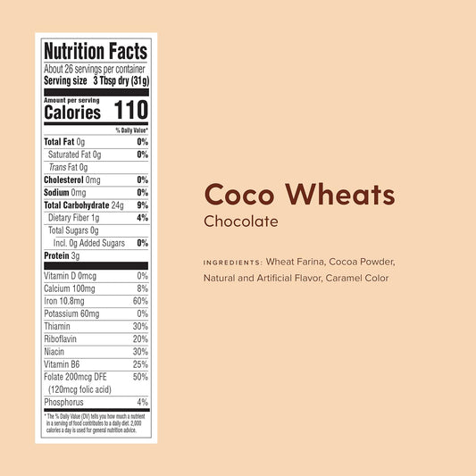 Malt-O-Meal Original Breakfast Cereal COCO Wheats Quick Cooking Kosher 28 Ounce Box Pack of 4