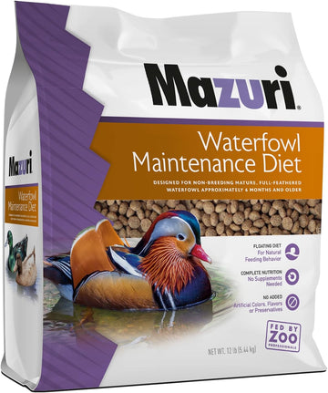 Mazuri | Waterfowl Maintenance Diet | 12 Pound (12 Lb) Bag