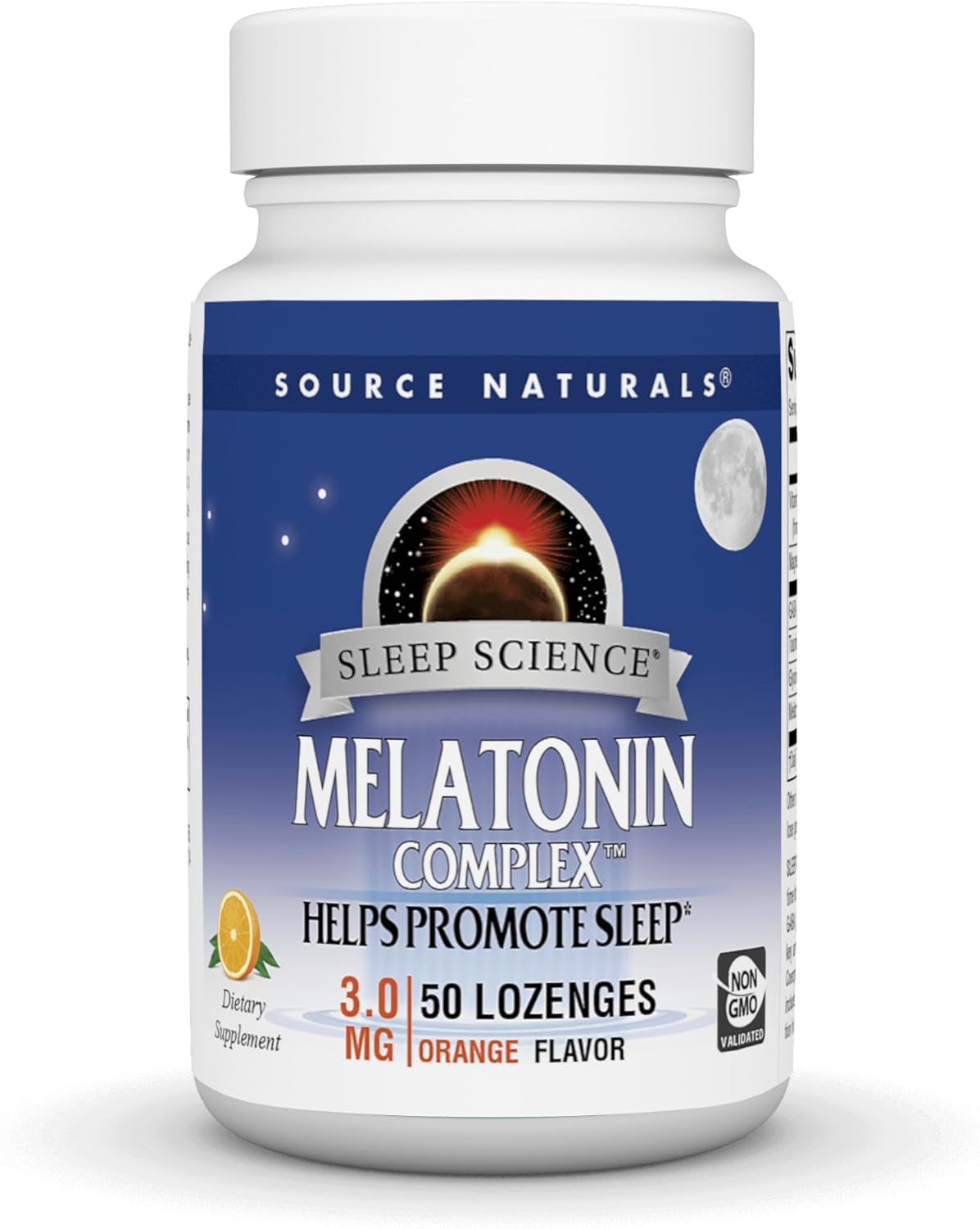 Source Naturals Melatonin Complex - 50 Orange Flavored Lozenges