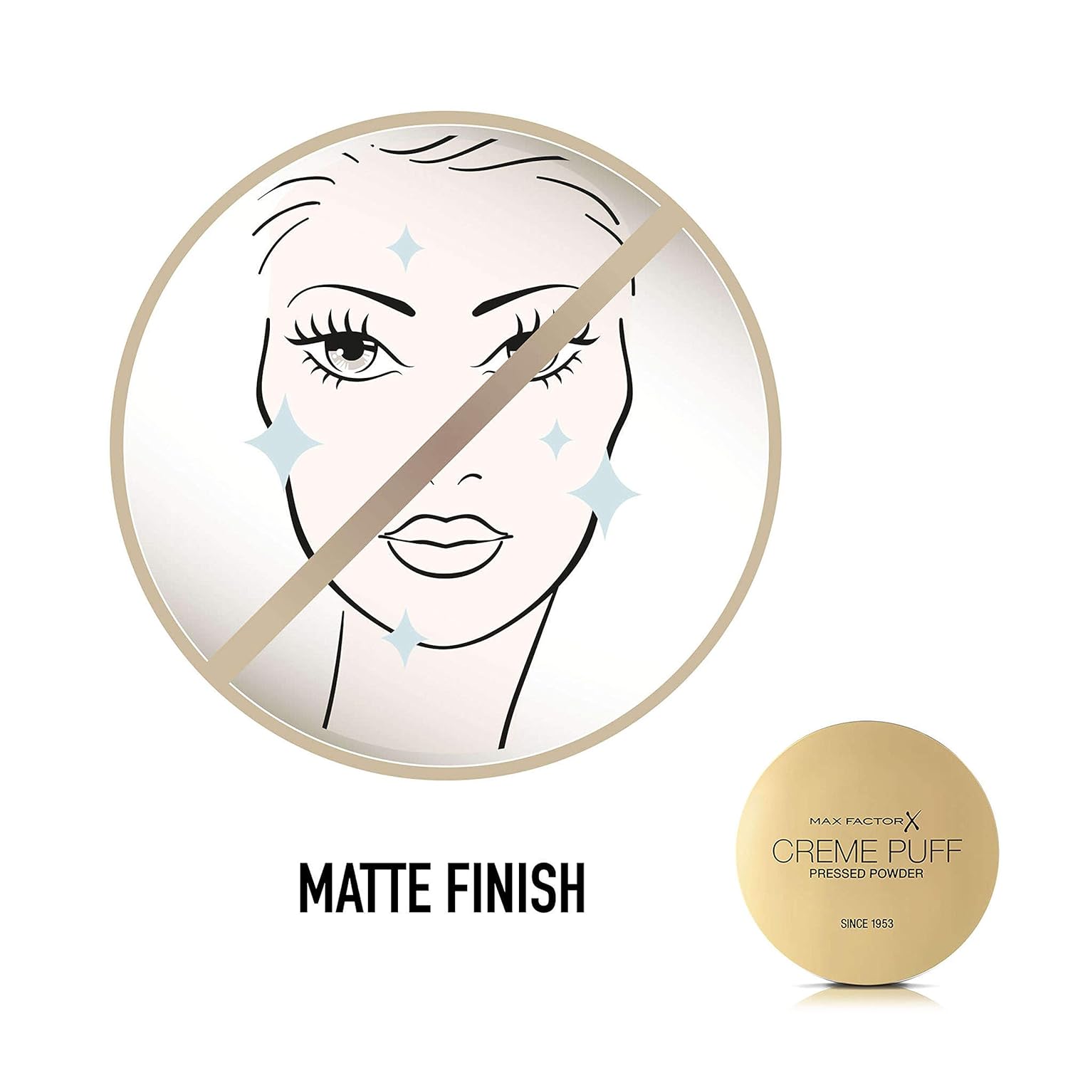 Max Factor Creme Puff Pressed Powder, No. 75 Golden, 21 Gram : Beauty & Personal Care