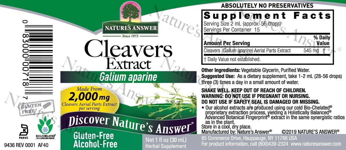 Nature's Answer Cleavers 2000mg