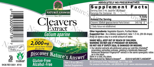 Nature's Answer Cleavers 2000mg