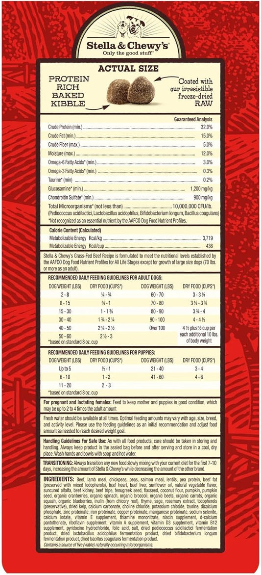 Stella & Chewy'S Raw Coated Beef Recipe Dog Food 10Lb
