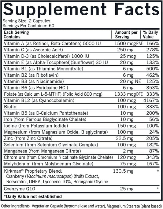 Women'S Multivitamin & Mineral With 5-Mthf