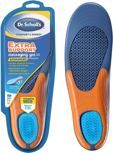 Dr. Scholls Extra Support Massaging Gel Mens (Size 8-14) (3 Pack)