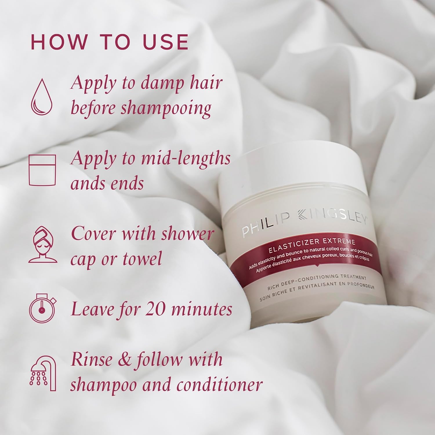 Philip Kingsley - Elasticizer | Deep Conditioner | Repair Hair Mask Treatment for All Hair Types | Pre Shampoo Deep Conditioning Mask | Hydrates, Adds Shine and Reduces Breakage | 1000ml Refill Pouch : Amazon.co.uk: Beauty