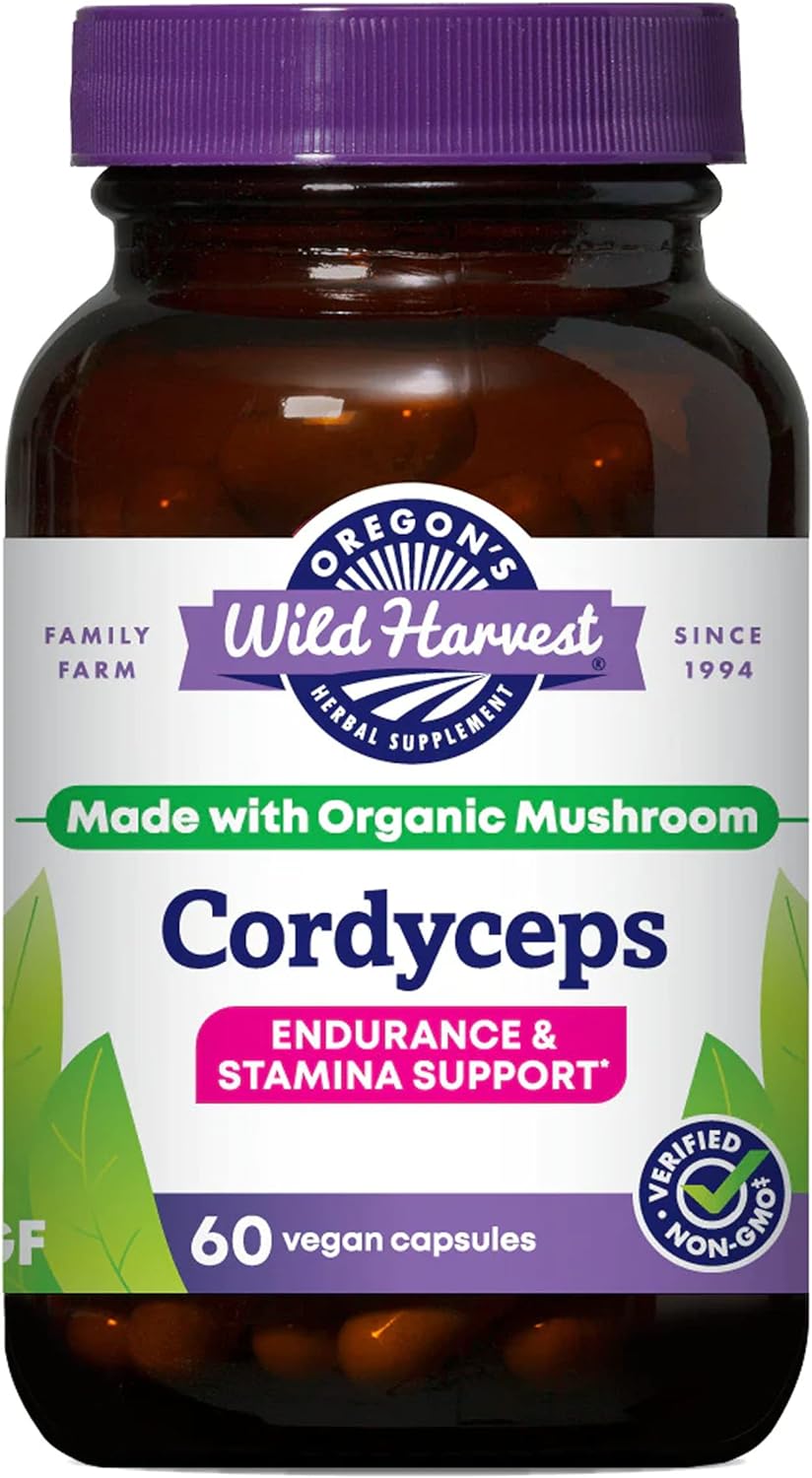 Oregon's Wild Harvest Cordyceps (Freeze-Dried) Organic, 60 Count