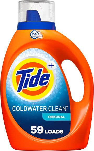 Tide Coldwater Clean Fresh He Turbo Clean Liquid Laundry Detergent, 84 Fl Oz, 59 Loads