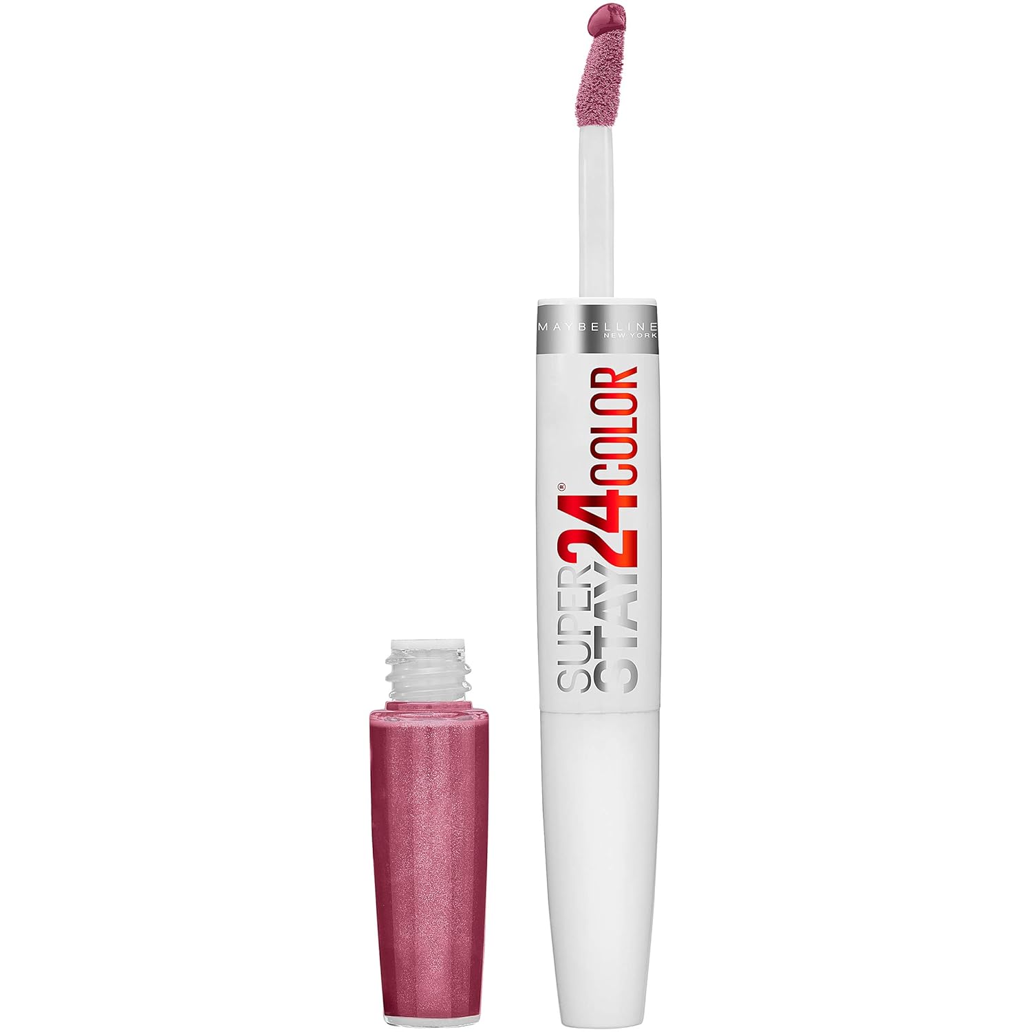 Maybelline Super Stay 24, 2-Step Liquid Lipstick Makeup, Long Lasting Highly Pigmented Color With Moisturizing Balm, Frozen Rose, Mauve Pink, 1 Count