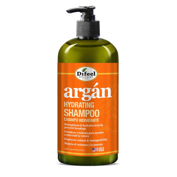 Difeel Argan Hydrating Shampoo 33.8 Oz. - Argan Oil Shampoo, Natural Sulfate Free Shampoo For Hair