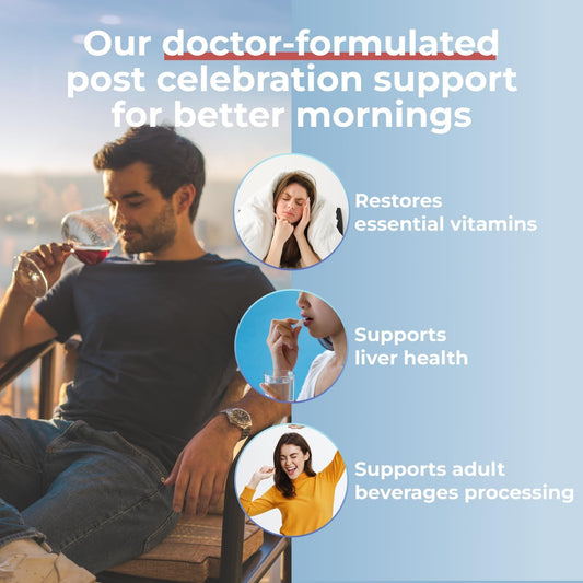 Plan A™ - Post-Celebration Relief & Morning Restore, Dehydration & Headache Support - Dihydromyricetin Dhm And L Cysteine - 90 Capsules