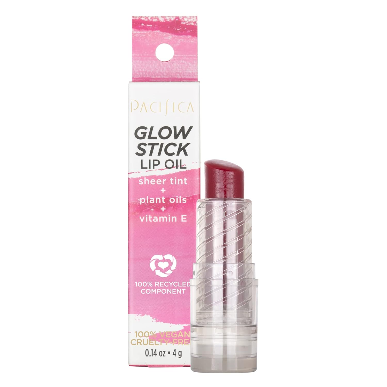 Pacifica Glow Stick Lip Oil - Crimson Crush Women 0.14 Oz