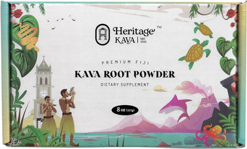 Heritage Kava Premium Fiji Noble Kava Root Powder 8 oz