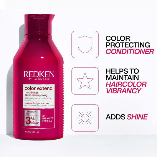 Redken Color Extend Conditioner | For Color-Treated Hair | Detangles & Smooths Hair While Protecting Color From Fading