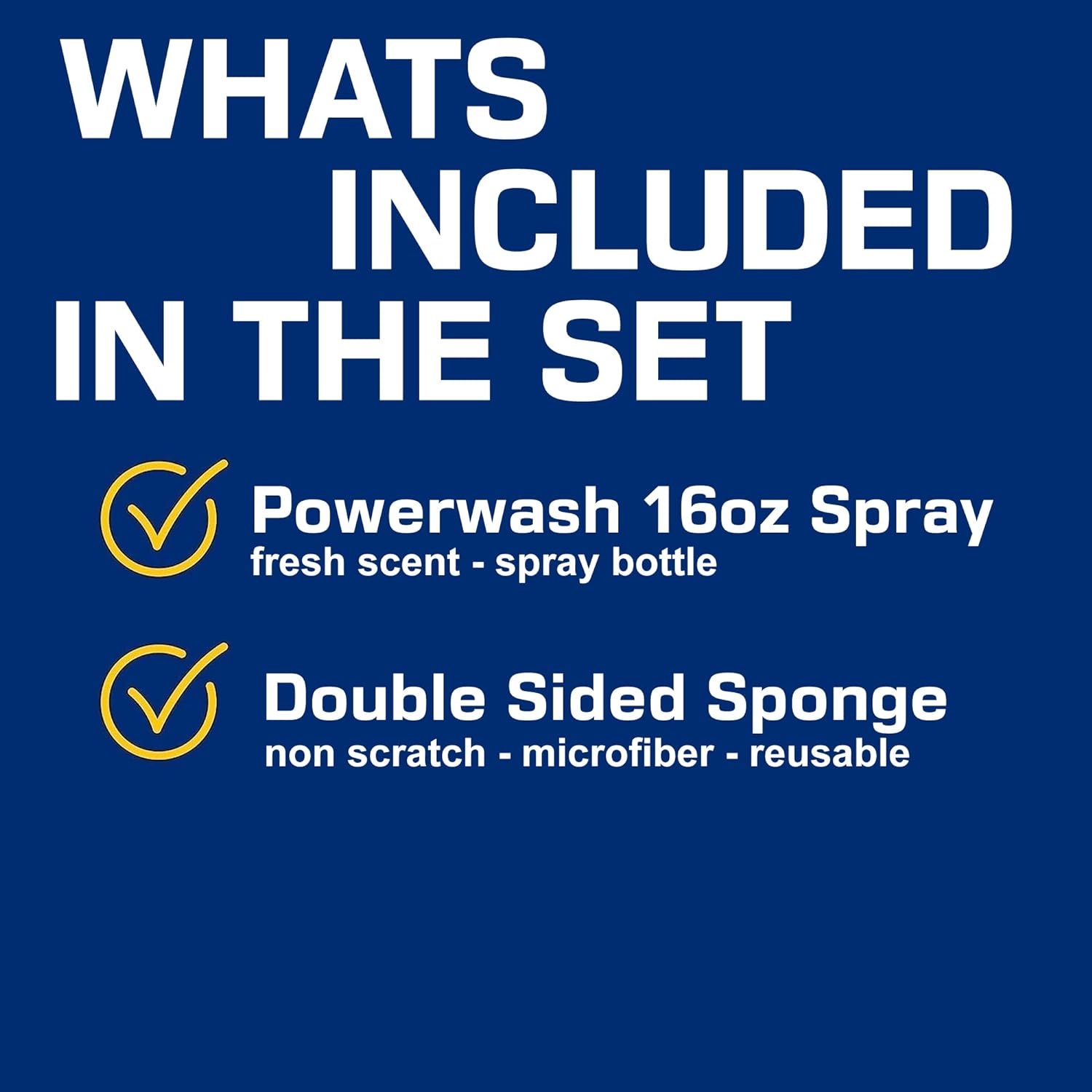 Bleam Blean Cleaning Set - Dawn Powerwash Spray 16 Oz - Fresh Scent Platinum Dish Soap - Double Side Multi-Purpose Microfiber Sponge Cleaning Tip Card - Set : Health & Household