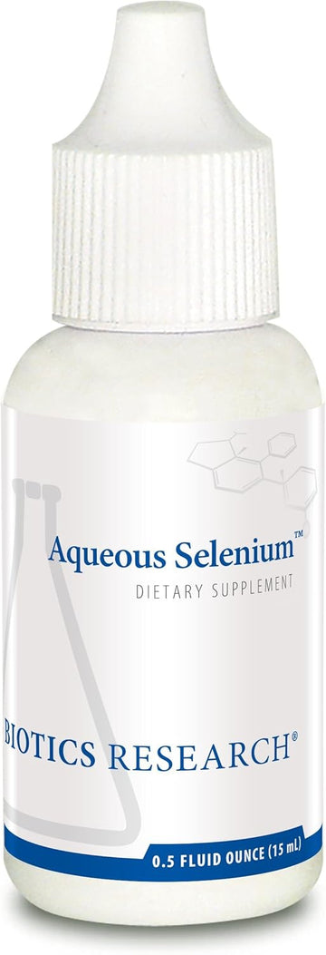 Biotics Research Aqueous Selenium Liquid Formula, 95 Mg Selenium Drop, Thyroid Gland Function, Dna Production, Cognitive Health, Potent Antioxidant .5 Fluid Ounces