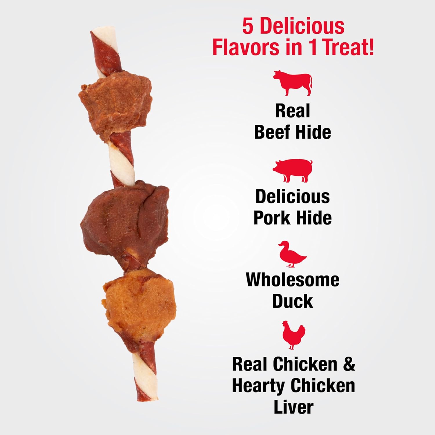 Good 'n' Fun Holiday Chews, Treat Your Dog to Fun Shaped Long Lasting Chews, Made Ingredients : Pet Supplies