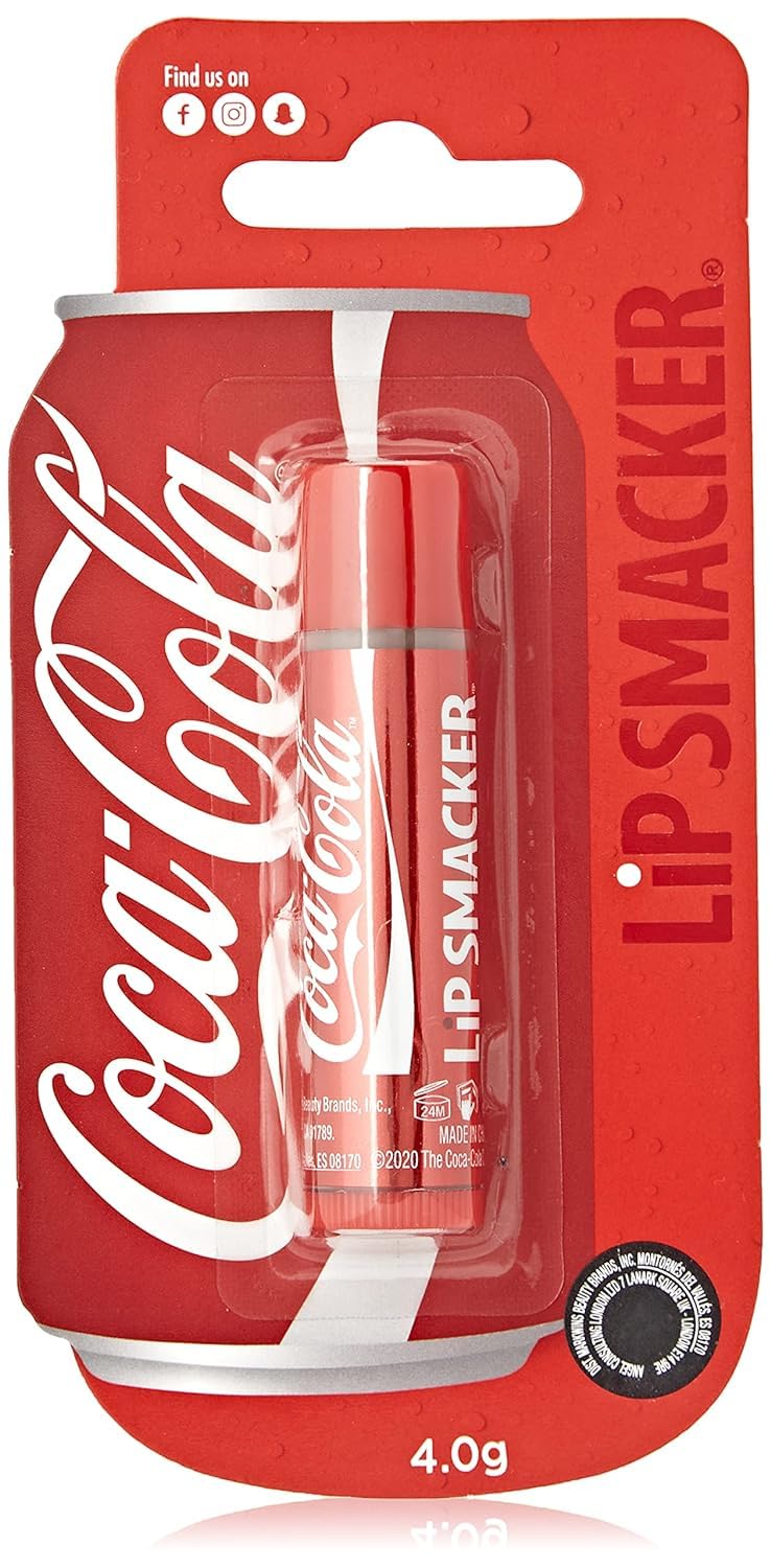 Lip Smacker - Coca-Cola Collection - Classic Coca-Cola Lip Balm For Kids - Classic Coke Flavour - Sweet Gift For Your Friends - Single Blister Pack,E88855