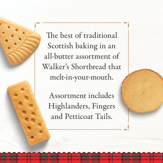 Walker’S All-Butter Shortbread Traditional Assortment - 17 Assorted Cookies Per Box - Authentic Shortbread Cookies From Scotland