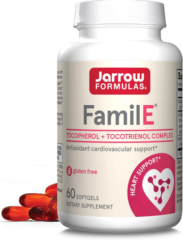 Jarrow Formulas Famile, Tocopherol + Tocotrienol Complex, Dietary Supplement, Antioxidant Cardiovascular Support, 60 Softgels, 60 Day Supply