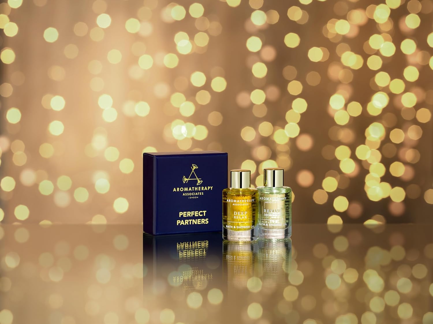 Aromatherapy Associates Perfect Partners Gift Set. 2 Premium Bath And Shower Oils (0.3 Fl Oz Each) In Decorative Gift Box. Includes Deep Relax And Revive Morning Blends : Beauty & Personal Care