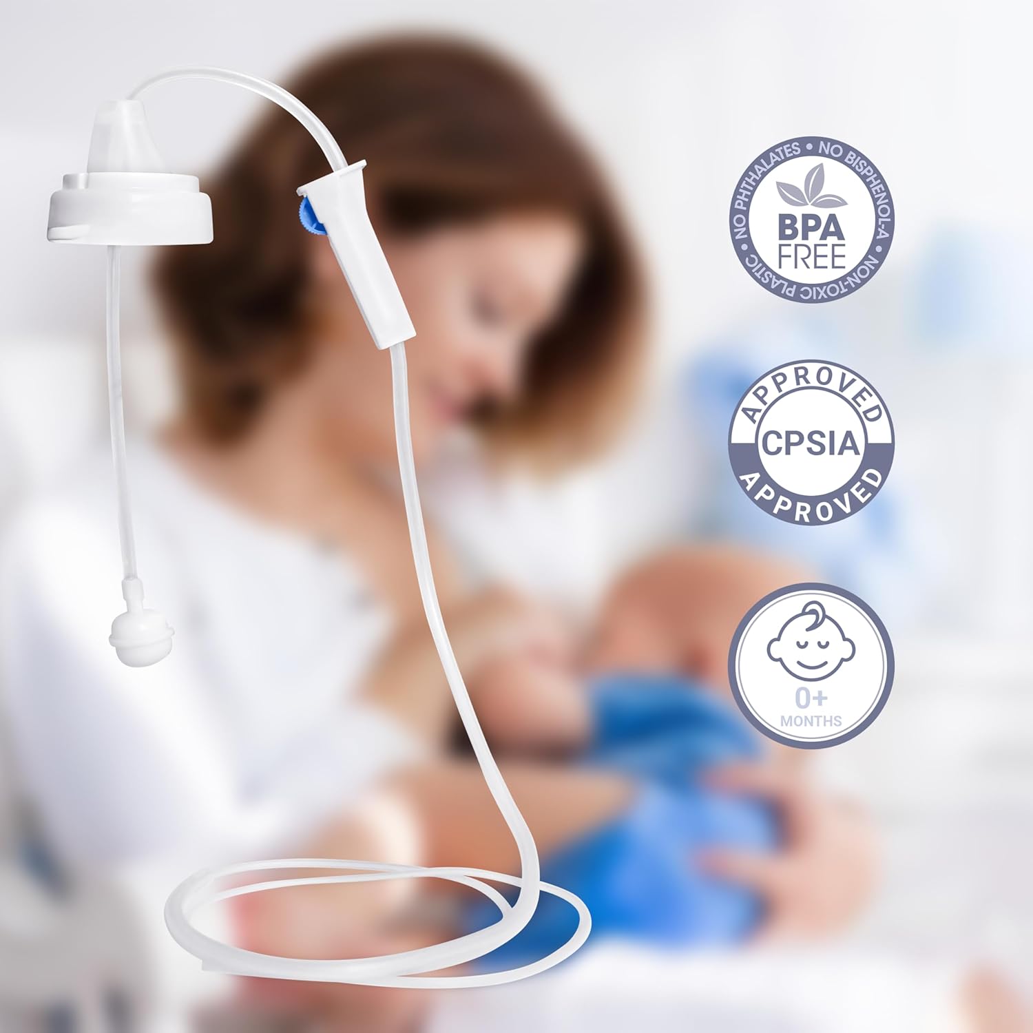 Daus™ User-Activated Supplemental Feeding System (Sns) With Flow Regulator And Reusable Milk Storage Bag, 4 Oz / 120 Ml Capacity, Patent Pending (Sns System 1Pk) : Baby