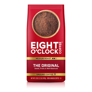 Eight O'Clock Coffee The Original, 32 Ounce (Pack Of 1) Medium Roast Ground Coffee 100% Arabica, Sweet, Fruity, Well Balanced