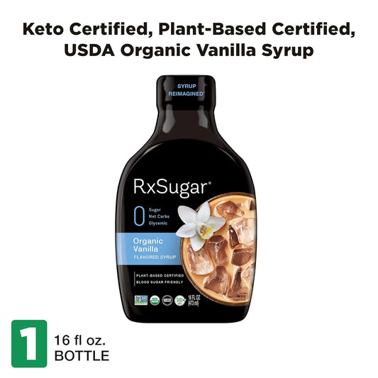 Rxsugar Khch00395965 16 Fl Oz Organic Vanilla Syrup