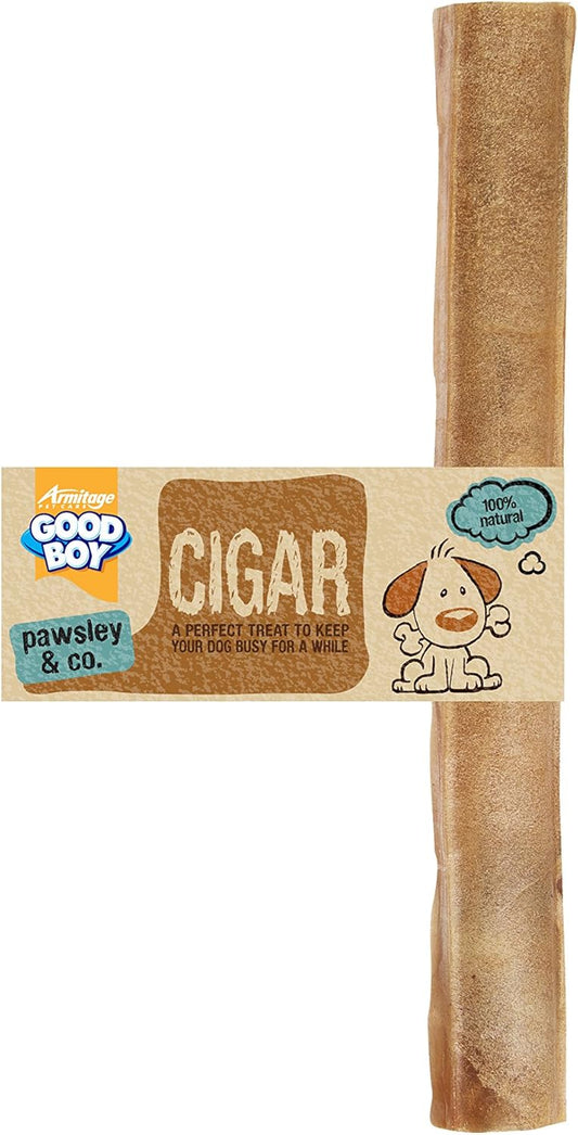 Good Boy - Rawhide Cigars - Dog Chews - Made From 100 Percent Natural Hide - Pack Of 25 - Dog Treats Natural