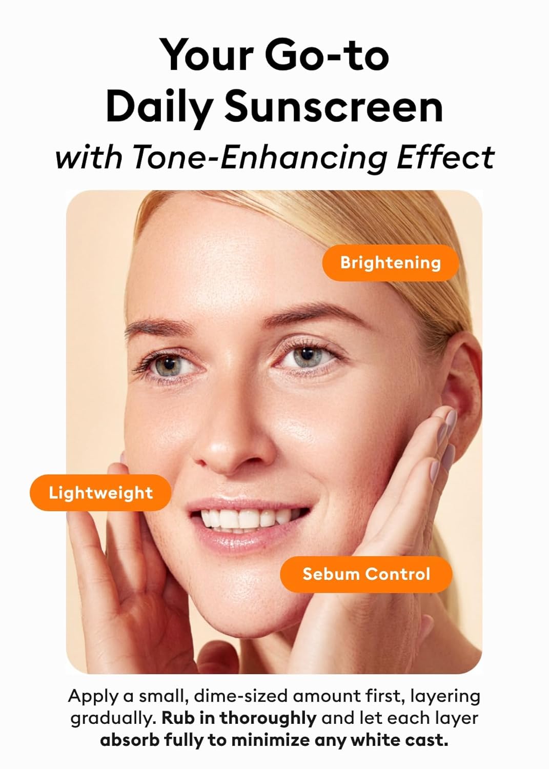 Missha All Around Vita C Sunscreen Spf 50/2.36 Fl Oz - Korean Sunscreen For Face With Vitamin C For Even Tone, Lightweight, Non-Sticky, Sebum Control : Beauty & Personal Care