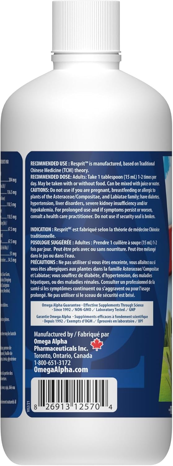 Omega Alpha Resprit 500Ml : Health & Household