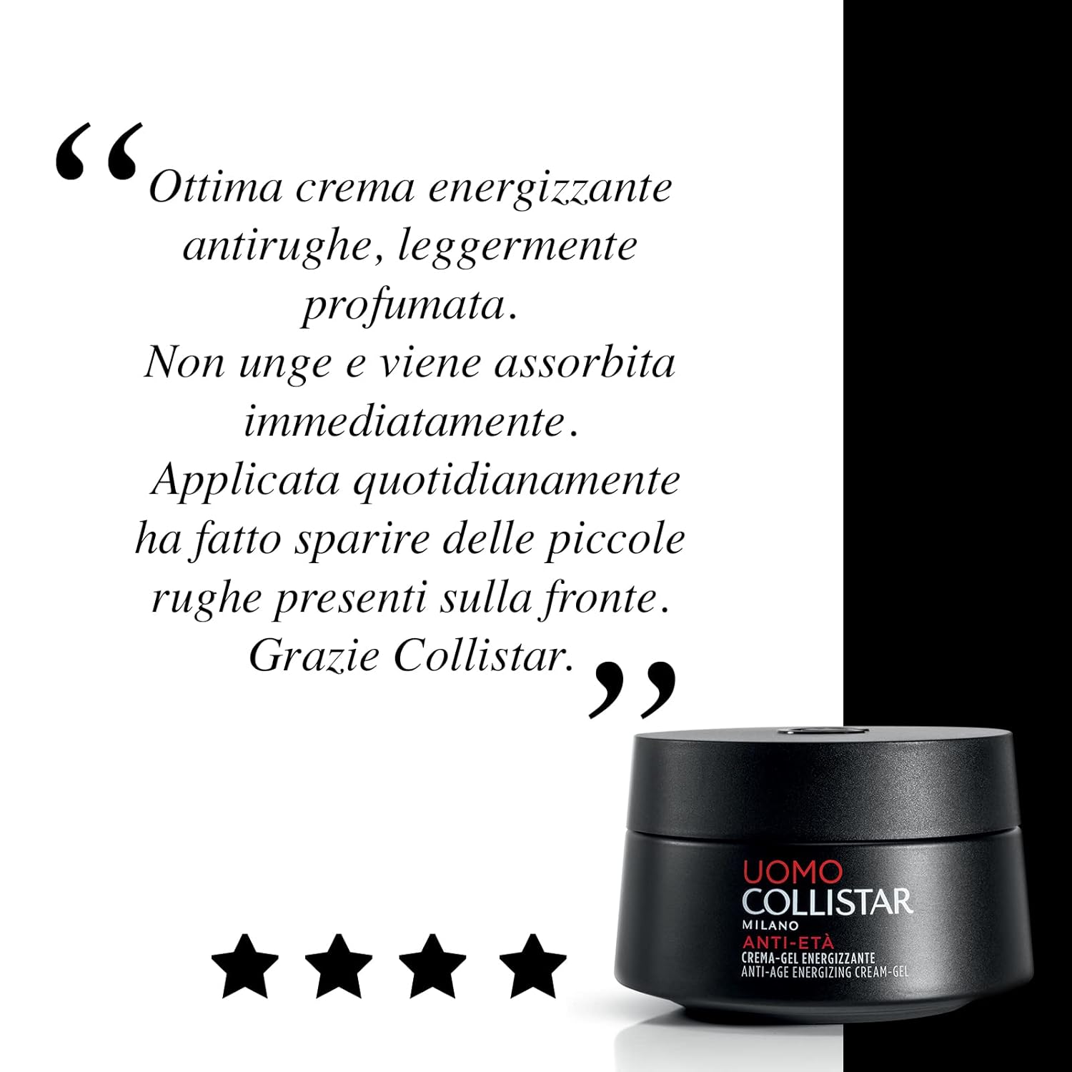 Collistar Uomo Anti Età Anti Age Energizing Cream-Gel 50 Ml, 1.6 Fl Oz Made In Italy [Italian Import] : Beauty & Personal Care