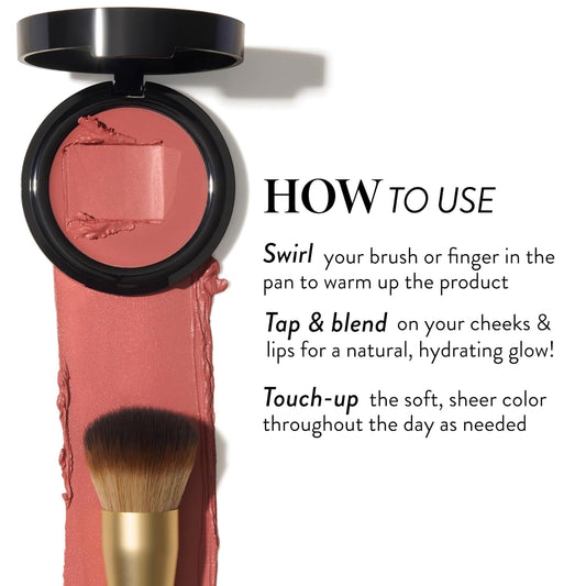 Laura Geller New York The Wonder Balm Starter Kit - The Wonder Balm & Brush - Pinch-Me Pink - Hydrating Weightless Beauty Balm For Face & Lips