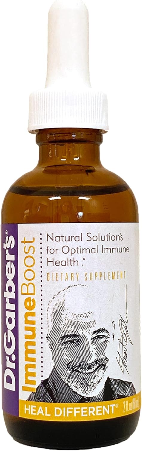 Dr. Garber's Natural Solutions Immune Boost Health Oral Drops - Gemmotherapy Liquid Supplement to Strengthen Immunity, Support Immune System, Increase Resistance, & Contains Antioxidants - 60ml