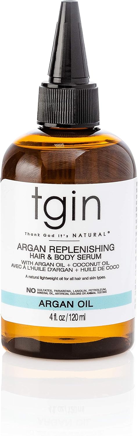 Tgin Argan Replenishing And Hair Body Serum For Natural Hair, 4Oz