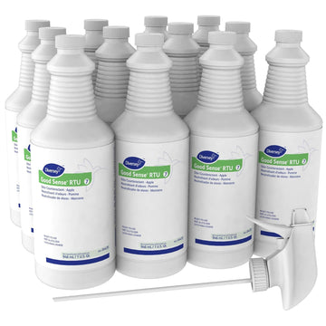 Diversey 04439 Good Sense RTU Liquid Odor Counteractant, Apple Scent, 32 oz Spray Bottle (Case of 12)