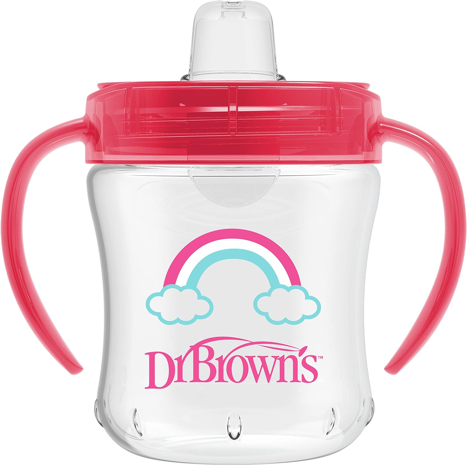 Dr. Brown'S Transition Sippy Cup With Soft Spout - Pink - 6Oz - 6M+