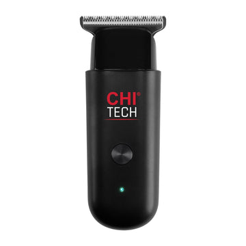 Chi Tech Cordless Mini Trimmer & Clipper, Hair Trimmer For Edging, Blending & Beard Trimming, Stainless Steel Blades, Includes 4 Guard Attachments