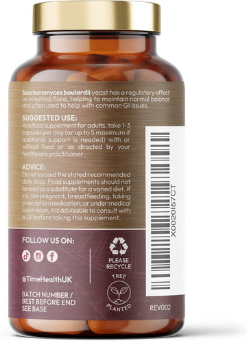 New: Saccharomyces Boulardii Probiotic – 6 Billion Cfu –120 Capsules – Travel Ready S Boulardii (No Refrigeration Required) – Proven To Reach The Gut Alive – Vegan – Gmp – Uk Supplement