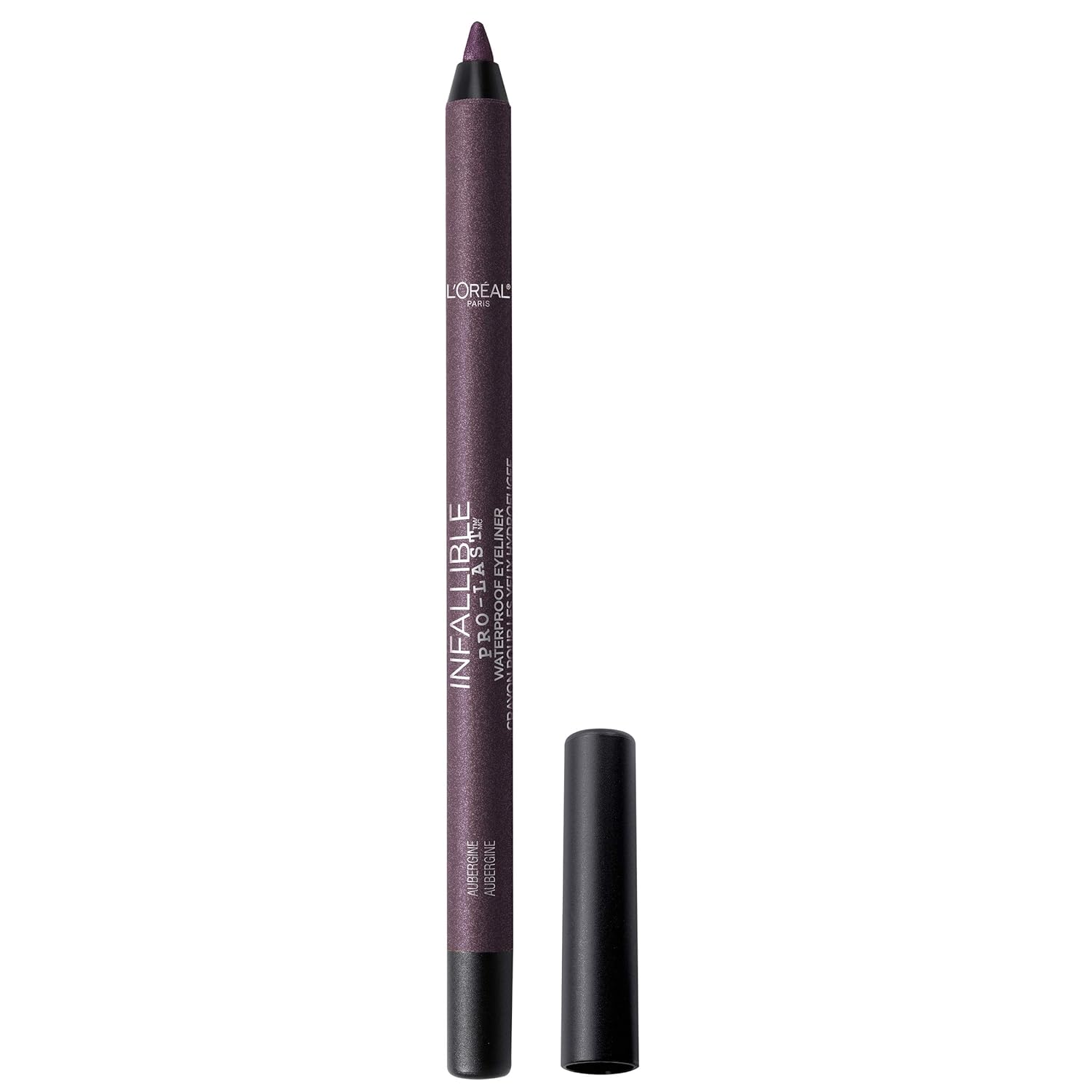 L'Oreal Paris Makeup Infallible Pro-Last Pencil Eyeliner, Waterproof And Smudge-Resistant, Glides On Easily To Create Any Look, Aubergine, 0.042 Oz