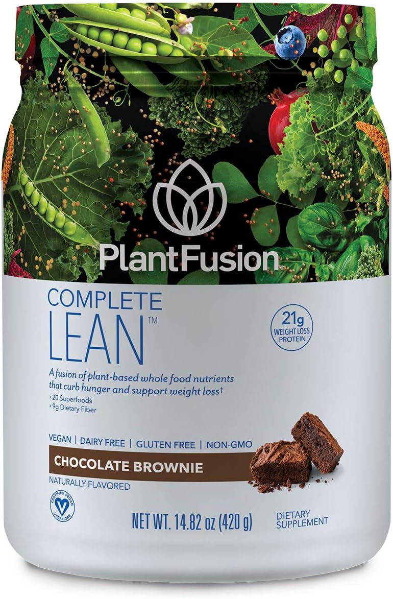 PlantFusion Complete Lean Plant Based Protein Powder - Prebiotic Fiber