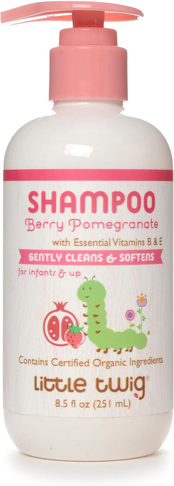 Little Twig Shampoo, Natural Plant Derived Formula, Berry Pomegranate, 8.5 fl oz