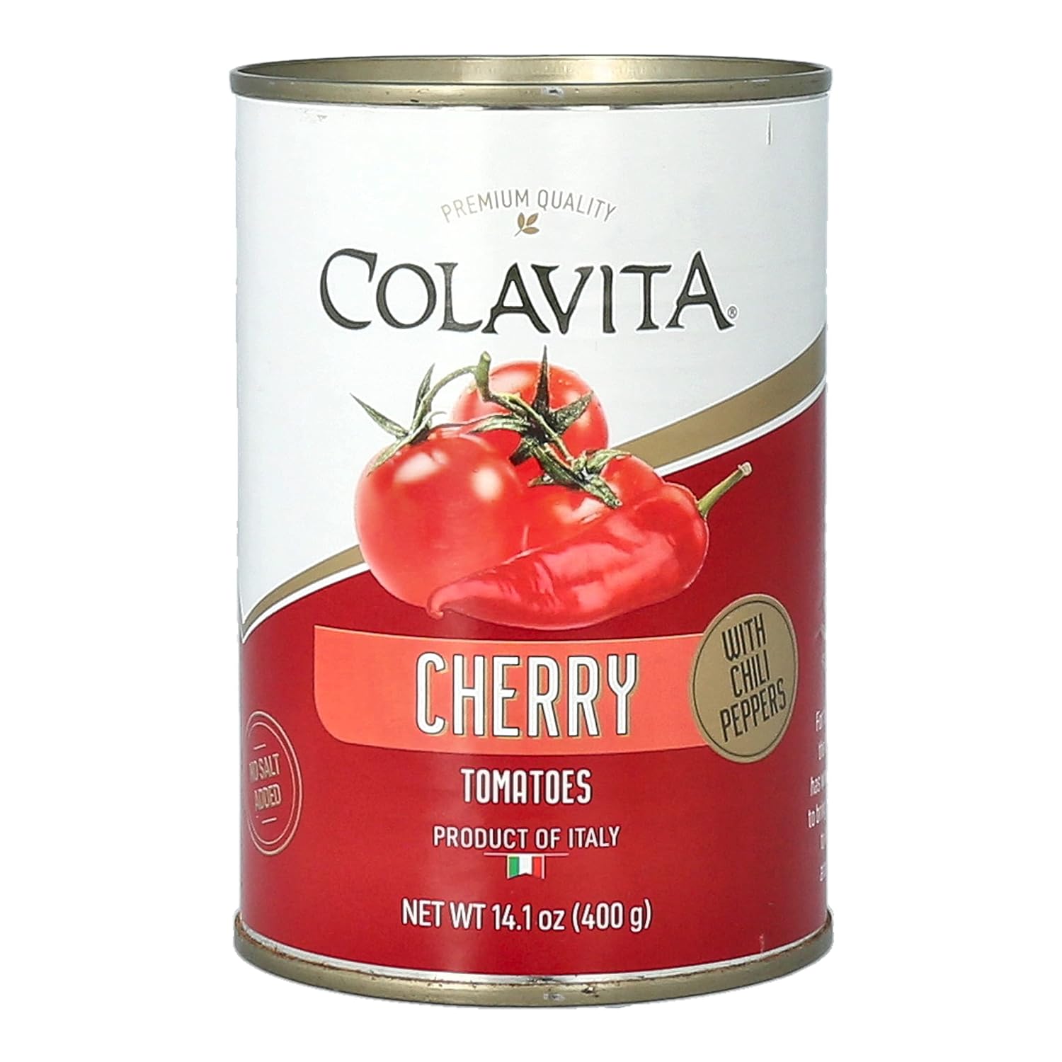 Colavita Canned Tomatoes - Cherry with Chili Peppers, 14.1oz Can