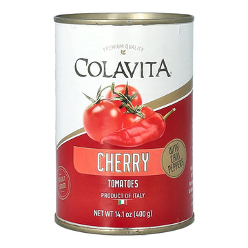 Colavita Canned Tomatoes - Cherry with Chili Peppers, 14.1oz Can